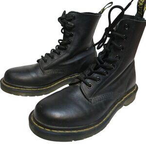 Dr. Martens Leather Lace Up‎ Boots Doc Combat Goth Grunge Punk JY004